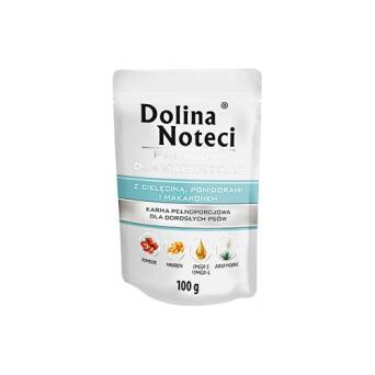 DOLINA NOTECI pies dla małych ras cielęcina, pomidor i makaron 100g