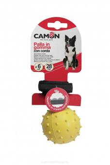 Camon pies piłka solid z liną treningową 6,4cm
