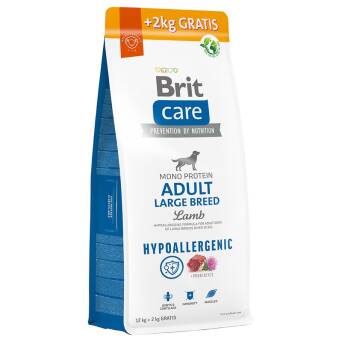 Brit Care dog hypoallergenic adult large lamb 12+2kg