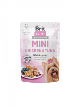 Brit Care Mini Chicken & Tuna fillets in gravy PIES 85g