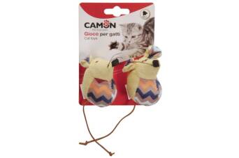 Camon cat toy myszka zig zag z dzwonkiem 