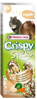 VERSELE-LAGA Crispy Sticks Hamster-Rat 110g - 2 kolby ryżowo - warzywne dla chomików i szczurów