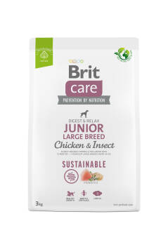 Brit Care dog sustainable junior Large Breed chicken insect 3kg