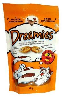 DREAMIES Z KURCZAKIEM - przysmak dla kota 60g.