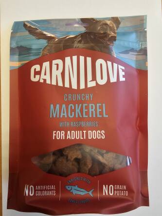 CARNILOVE Crunchy Snack Mackrel&Raspberries Dog 200g 