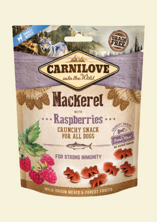 CARNILOVE Crunchy Snack Mackrel&Raspberries Dog 200g