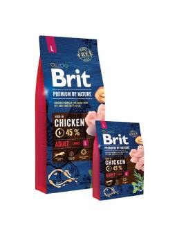 BRIT PREMIUM by Nature Adult L - dla dorosłych psów ras dużych 15kg