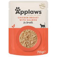 Applaws 70g sasz.rosołek kurczak z łososiem