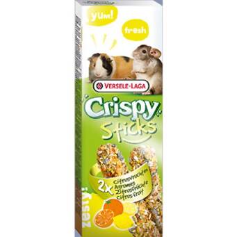 VERSELE-LAGA Crispy Sticks Guinea Pigs-Chinchillas 110g - 2 kolby owoce cytrusowe dla świnek morskich i szynszyli