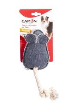 Camon pies toy pluszowy szczur z liną 35cm