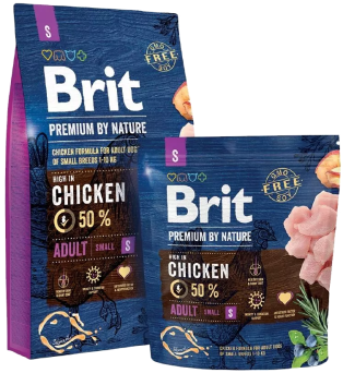 BRIT PREMIUM by Nature Adult S - dla dorosłych psów ras małych 8kg