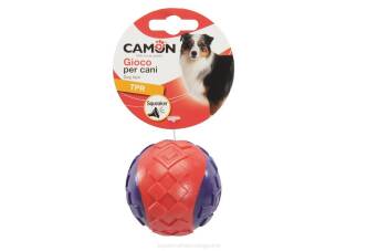 Camon pies TPR piłka duo kolor z dźwiękim 6,3cm