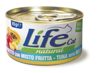 Lifecat 85g kons.tuńczyk-mix owocowy