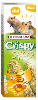 VERSELE-LAGA Crispy Sticks Hamster-Gerbils 110g - 2 kolby miodowe dla chomików i myszoskoczków