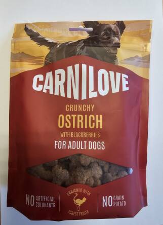 CARNILOVE Crunchy Snack Ostrich&Blackberries Dog 200g 
