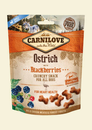 CARNILOVE Crunchy Snack Ostrich&Blackberries Dog 200g 