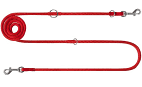 Chaba smycz linka regulowana 10-220 cm Czerw