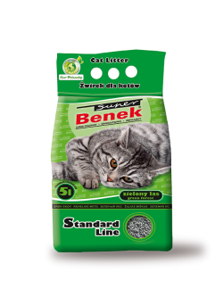 SUPER BENEK Standard Zielony Las żwirek bentonitowy 5l