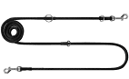 Chaba smycz linka regulowana - 12-220 cm Czarna