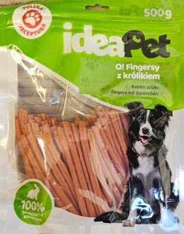 Przysmak IdeaPet 500g fingersy królik