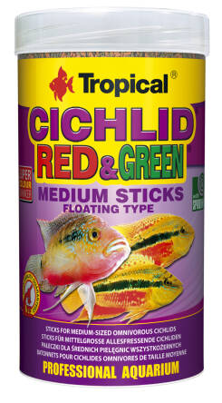 Tropical cichlid red&green medium stick 250ml