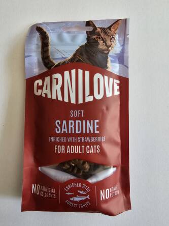 Carnilove cat snack 50g soft sardine