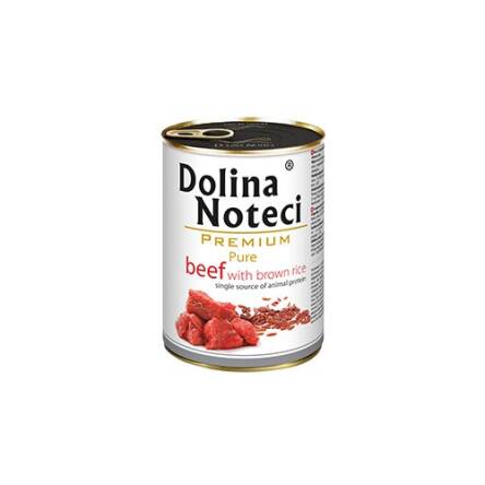 DOLINA NOTECI pies Pure Wołowina  z ryżem brązowym 400g