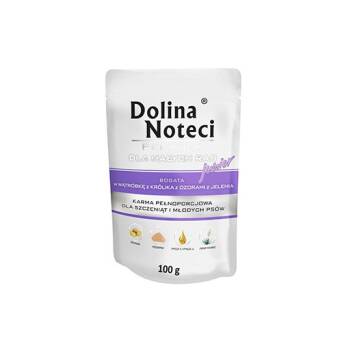 DOLINA NOTECI pies Junior wątróbka z królika z ozorami jelenia 100g
