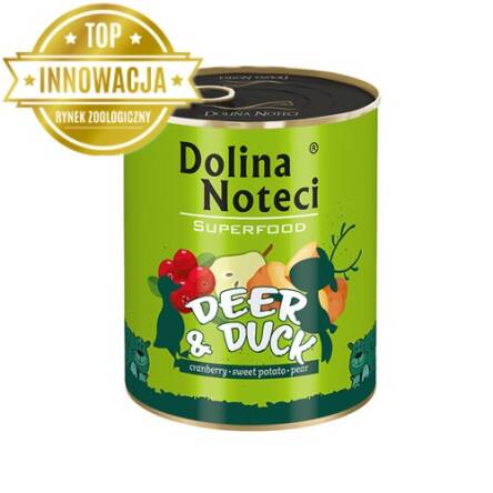 DOLINA NOTECI pies SuperFood 800g Jeleń / Kaczka