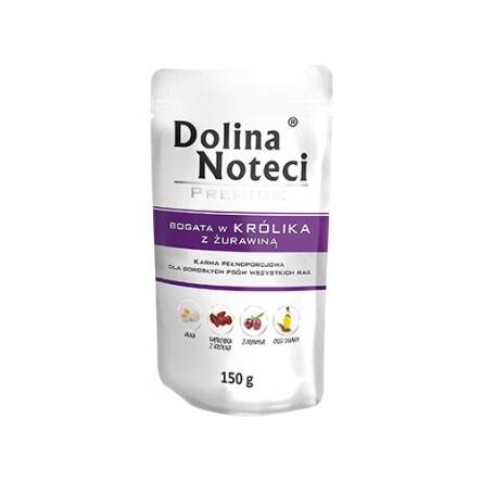 DOLINA NOTECI pies Królik z żurawiną 150g