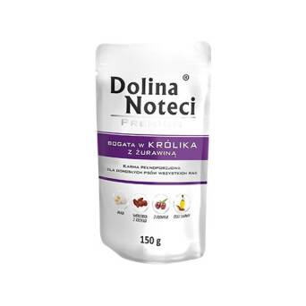 DOLINA NOTECI pies Królik z żurawiną 150g