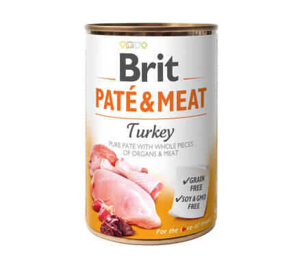 BRIT PATE & MEAT TURKEY 400g (5+1 gratis)