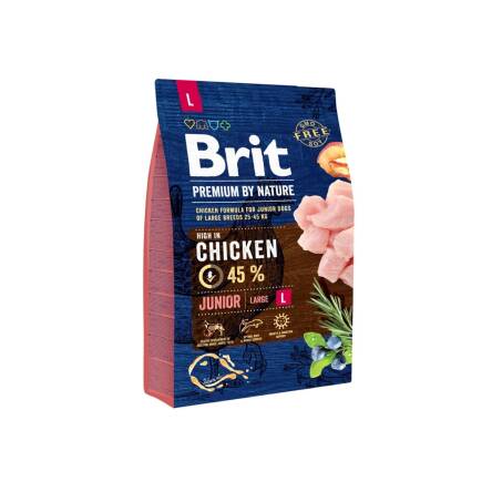 BRIT PREMIUM by Nature Junior L - dla szczeniąt dużych ras 3kg