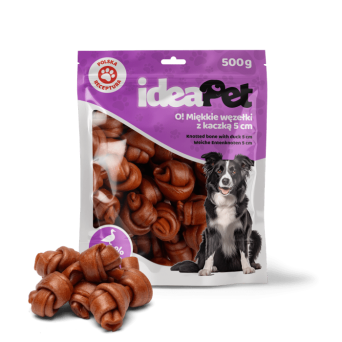 Przysmak IdeaPet 500g miękki węzeł z kaczką 5 cm