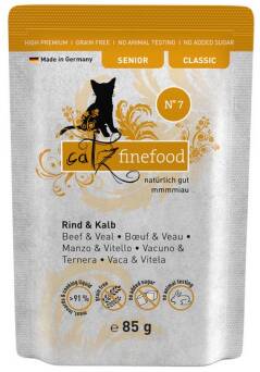 Catz 85g sasz. finefood SENIOR 07 wół/ciele