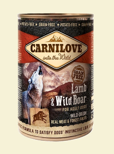 CARNILOVE WILD MEAT  Lamb&Wild Boar Dog 400g