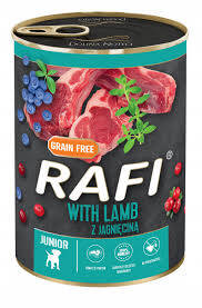 Rafi pies 800g kons. jagnię/borówka/żurawina