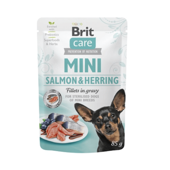 Brit pies Care Mini 85g sterylized salomon&herring