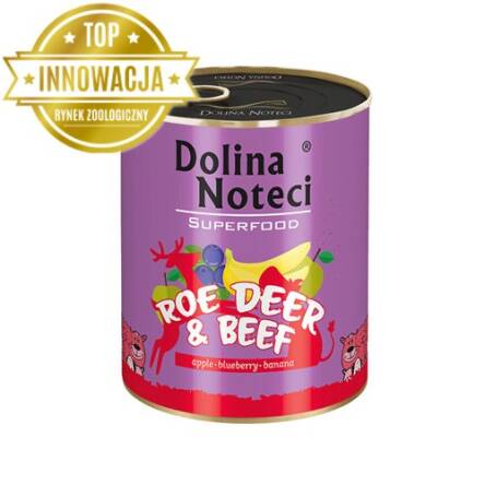 DOLINA NOTECI pies SuperFood 800g Sarna / Wołowina