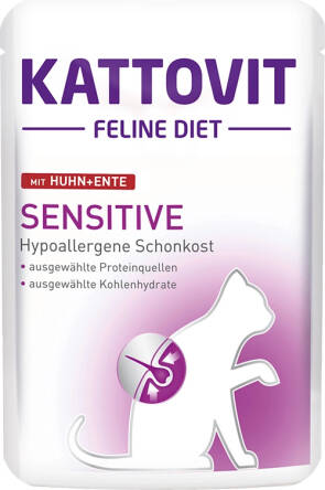 Kattovit 85g sasz.sensitive kura+kaczka dieta kot