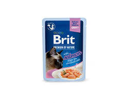 Brit kot saszetka 85g Gravy steryl salomon filet