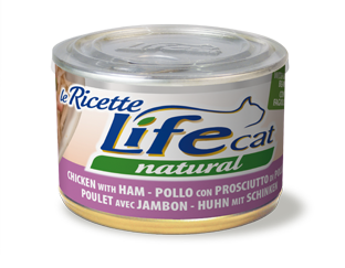 Lifecat 150g Le Ricette kurczak+szynka drobiowa +warz.