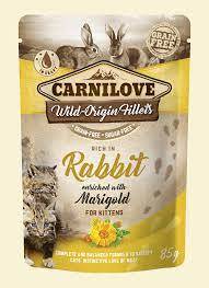 Carnilove cat sasz 85g rabit&marigold król/aksamit