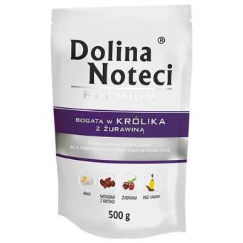 DOLINA NOTECI pies Królik z żurawiną 500g