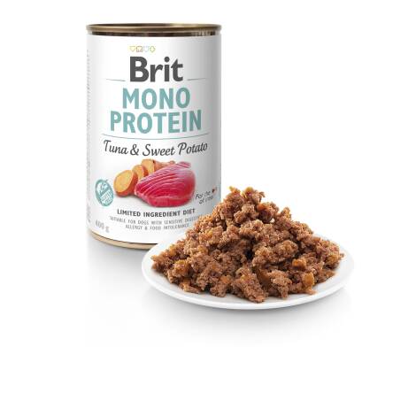 Brit kons.400g mono proteiny tuńczyk/batat 