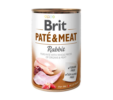 BRIT PATE & MEAT RABBIT 800g