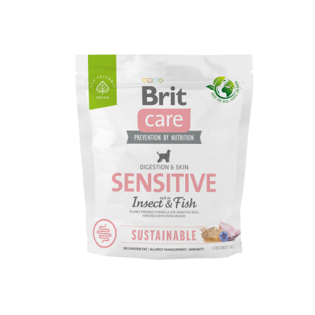 Brit Care dog sustainable sensitive insect fish 1kg