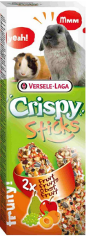 VERSELE-LAGA Crispy Sticks Rabbits-Guinea Pigs 110g - 2 kolby owocowe dla królików i świnek morskich