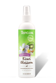TROPICLEAN Kiwi Blossom Deodorizing Pet Spray 236ml - preparat eliminujący nieprzyjemne zapachy o zapachu KIWI dla psów kotów i małych gryzoni