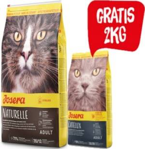 JOSERA Naturelle 10kg + 2kg Catelux gratis